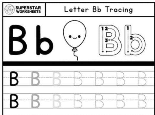 Printable:1gxtlfeqm0u= Letter B