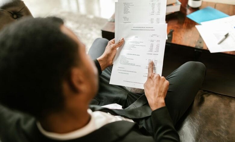 account overview summary details